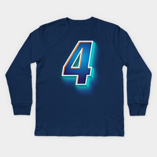 Floating 4 - blue edition Kids Long Sleeve T-Shirt